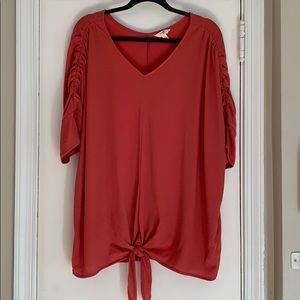 Plus size tie top